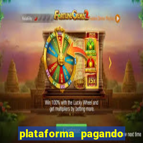 plataforma pagando fortune tiger